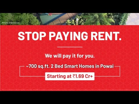 STOP PAYING RENT. Powai 2 Bed Smart Homes @1.69Cr++ with all the amenities special Festival offer.