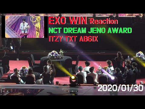 [Idol Reaction] EXO Win NCT DREAM JENO AWARD Reaction 대리 수상소감 리액션 by 사나오효오효