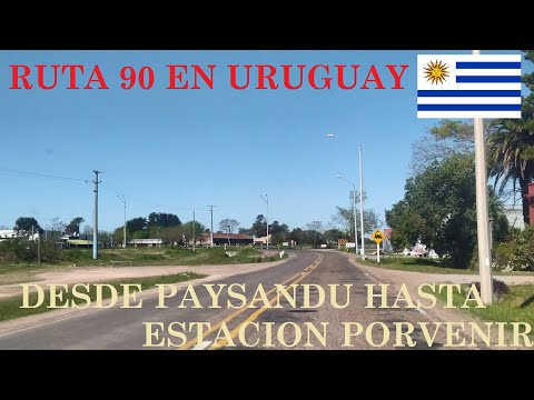 Ruta 90 Uruguaya desde Paysandú hasta Estación porvenir.