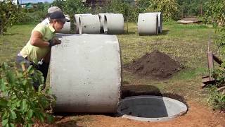 preview picture of video 'Колодцы, выгребные ямы, траншеи - все для водоснабжения и канализации Вашего участка.'