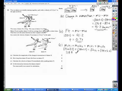Impulse and momentum 2003 Q22