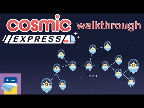 Cosmic Express: Taurus Levels 1 - 13 Walkthrough & Solutions - iOS / Android / PC (by Draknek)