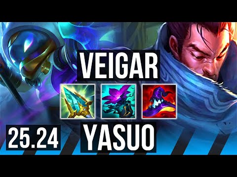 VEIGAR vs YASUO (MID) | KR Master | 25.24