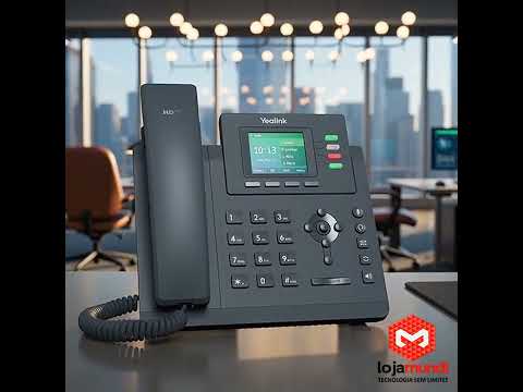 Video do produto Telefone IP Yealink T33P 4 Linhas SIP Gigabit PoE Tela Colorida