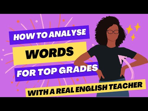 How to analyse word choice, semantic field and lexical field in English to GCSE Grade 9