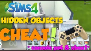 Sims 4 Tutorial II HIDDEN OBJECTS / DEBUG ITEMS CHEATS (CONSOLE PS4 & XBOX 1)