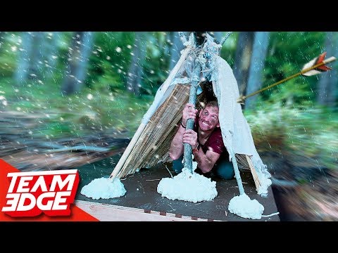 Shelter Building Battle! | Survive the Elements!!