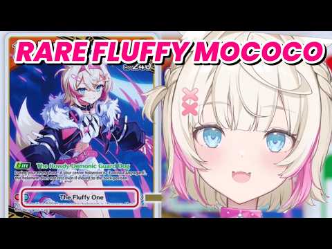 You can find rare Fluffy Mococo in Hololive TCG [Hololive/FuwaMoco]
