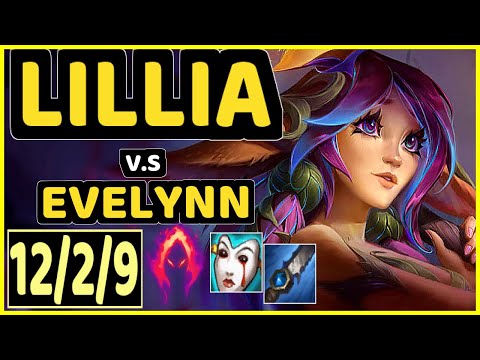 CINKROF (LILLIA) vs EVELYNN - 12/2/9 KDA JUNGLE GAMEPLAY - EUW Ranked MASTER