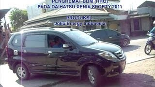 preview picture of video 'Fuel saver (HHO) on the Daihatsu Xenia Sporty 2011'