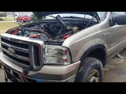 2005 F250 6.0 Diesel Lower Radiator Hose routing steering gear box