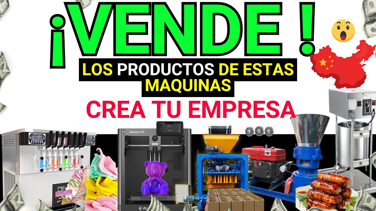 🔥 25 Máquinas FÁCILES de Importar desde CHINA para Crear TU Negocio desde Casa y Ganar Más Dinero