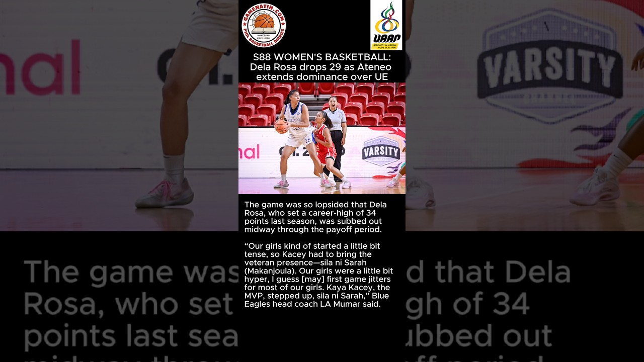 UAAP Basketball: Kacey dela Rosa dominates in Ateneo's win over UE.