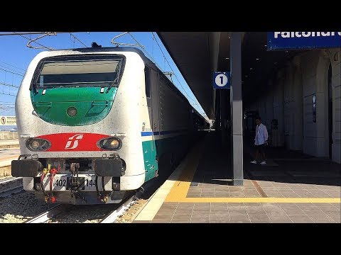 E402b.144 Sull' IC 541 ANCONA - ROMA TERMINI, in partenza da Falconara Marittima.