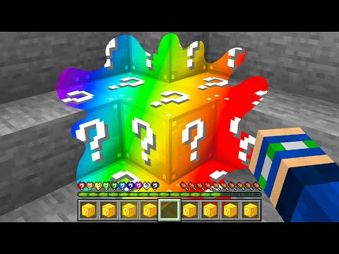 Minecraft, But Anything You Touch = Lucky Blocks