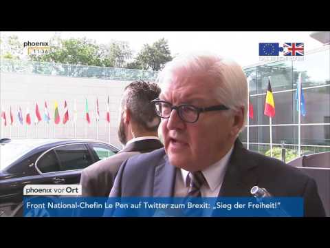 Brexit: Statement von Frank-Walter Steinmeier am 24.06.2016