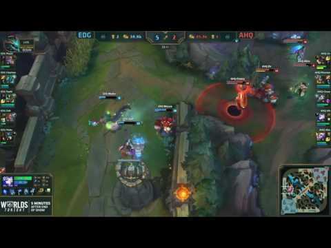 [Worlds 2016] Group Stage Day 2 - EDG vs AHQ Highlights