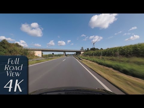 Schleswig-Holstein, Germany: Autobahn, A21, Kreuz Bargteheide - Schwissler Kamp - 4K (UHD/2160p/60p)
