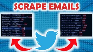 How to scrape emails from Twitter using python