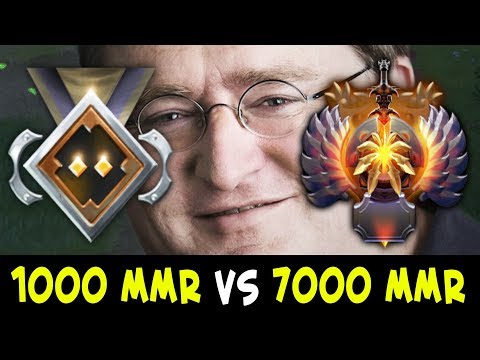 1000 MMR vs 7000 MMR — Guardian vs Immortal WTF Dota Matchmaking