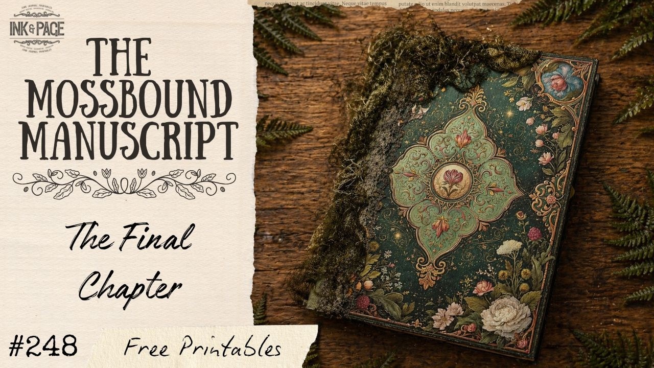 The Mossbound Manuscript 🌿 The Fourth Chapter! Making the Cover! -- Beginner Friendly!