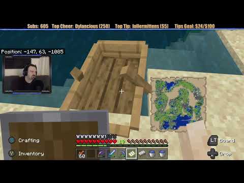 Minecraft "Chill Stream" Feb. 24, 2020 pt2 - Some MAJOR Grinder Progress!