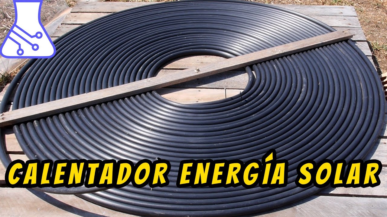 Energía Solar: Calentador de Agua con Tubo de Riego. Panel Solar Térmico. ☀️