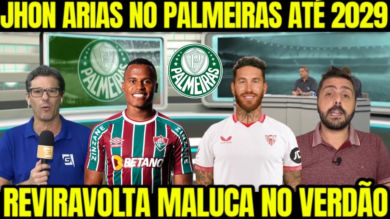 LOUCURA TOTAL! JHON ARIAS ACERTADO COM PALMEIRAS ATÉ 2029! REFORÇO DE PESO! NOTÍCIAS DO PALMEIRAS