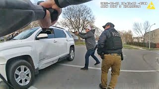 Bodycam Shows Intense Shootout Between Chicago Police and a Man During a Traffic Stop