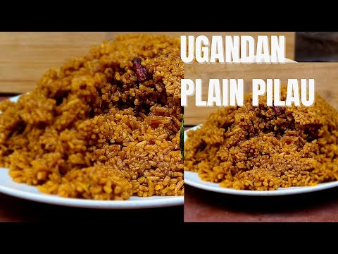 HOW TO MAKE THE COMMON UGANDAN PLAIN PILAU #ugandancuisine #viralvideo #cooking
