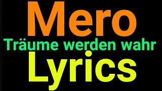 Mero | Träume werden wahr | Lyrics