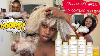 STARTING MY #OLAPLEX JOURNEY GOES LEFT🥺 (MUST WATCH) THIS IS HOW I RUINED MY HAIR