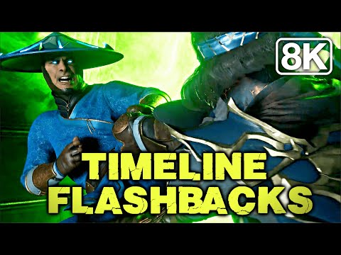 Mortal Kombat 11 Scene - Raiden Vs Liu Kang Timelines Flashback [8K60FPS HDR]