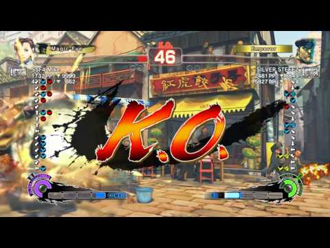 USFIV~ M.Bison (SILVER STEEEZ) vs  Chun-li (SSF4 Mike) HD