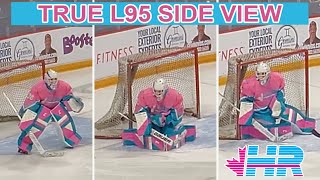 True L95 goalie gear beer league side view stands footage!