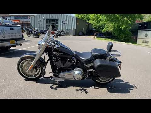 2020 Harley-Davidson FLFBS Softail Fat Boy 114 in River Rock Gray and Vivid Black