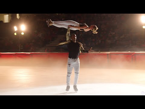 "Can't Help Falling in Love" Annette Dytrt & Yannick Bonheur in Ghiaccio Spettacolo, Courmayeur 2024