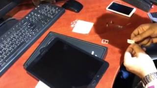 Samsung Galaxy Tab S3 SM-T825 : How to insert the SIM card ??