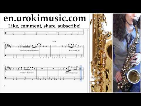Saxophone lessons (Alto) Ed Sheeran - How Would You Feel (Paean) Sheet Music Tutorial Part#2 um