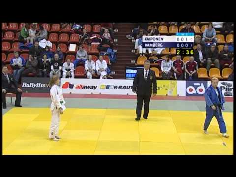 Taina Kaiponen - Miia Kamberg alle 48 kg:n loppuottelussa judon SM-kilpailussa