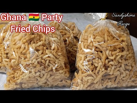 How To Make Perfect Ghana 🇬🇭 Party Fried Chips At Home/Ghanaian Party Chips Recipe/Business Ideas.