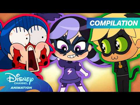 Miraculous Chibi Season 1 Compilation! 🐞🐈‍⬛ | @disneychannel