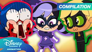 Miraculous Chibi Season 1 Compilation! 🐞🐈⬛ | @disneychannel
