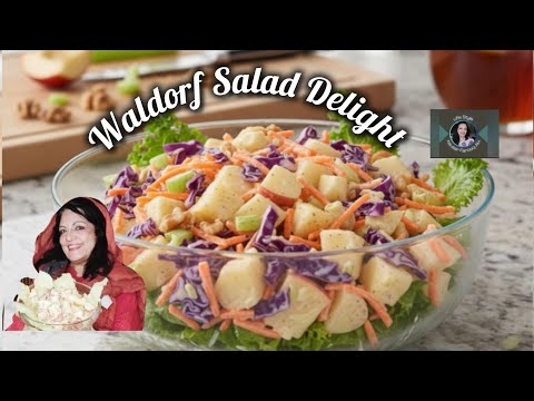 Refreshing Waldorf Salad | American Classic 🇺🇸 Recipe 😋