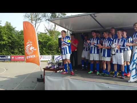 Dankwoord door de aanvoerder van vv Schoonhoven A1