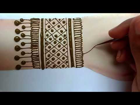 Beautiful mehndi designs tutorial || easy mehndi designs for hand || new mehndi designs decoration