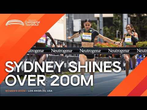 Sydney McLaughlin-Levrone smashes 200m PB in LA ‼️ | Continental Tour Gold 2024