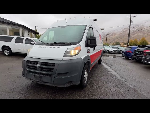 2018 RAM PROMASTER CARGO VAN CARGO V6, VVT, 3.6 LITER 2500 HIGH ROOF VAN 3D