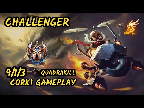 PNG Grevthar (CORKI) vs KARMA - QUADRAKILL 9/1/3 KDA MID CHALLENGER GAMEPLAY - BR
