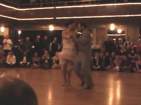  Silvina Valz  and  Oliver Kolker  are  dancing  to  the  milonga  "  La Milonga De Buenos Aires  "